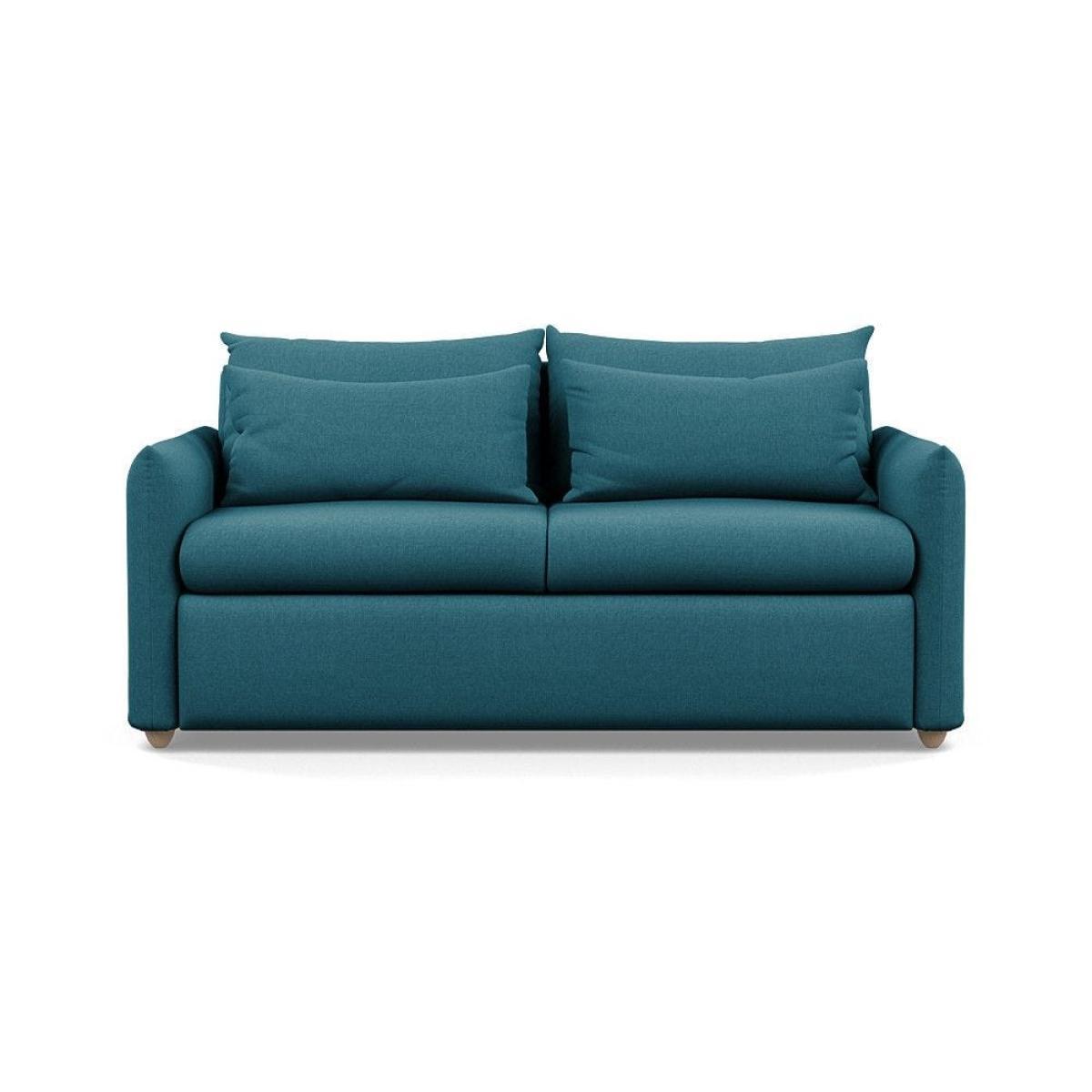 Heal's Pillow 3 Seater Sofa Bed Smart Luxe Velvet Cognac Black Feet - Heal's UK Furniture – image 26
