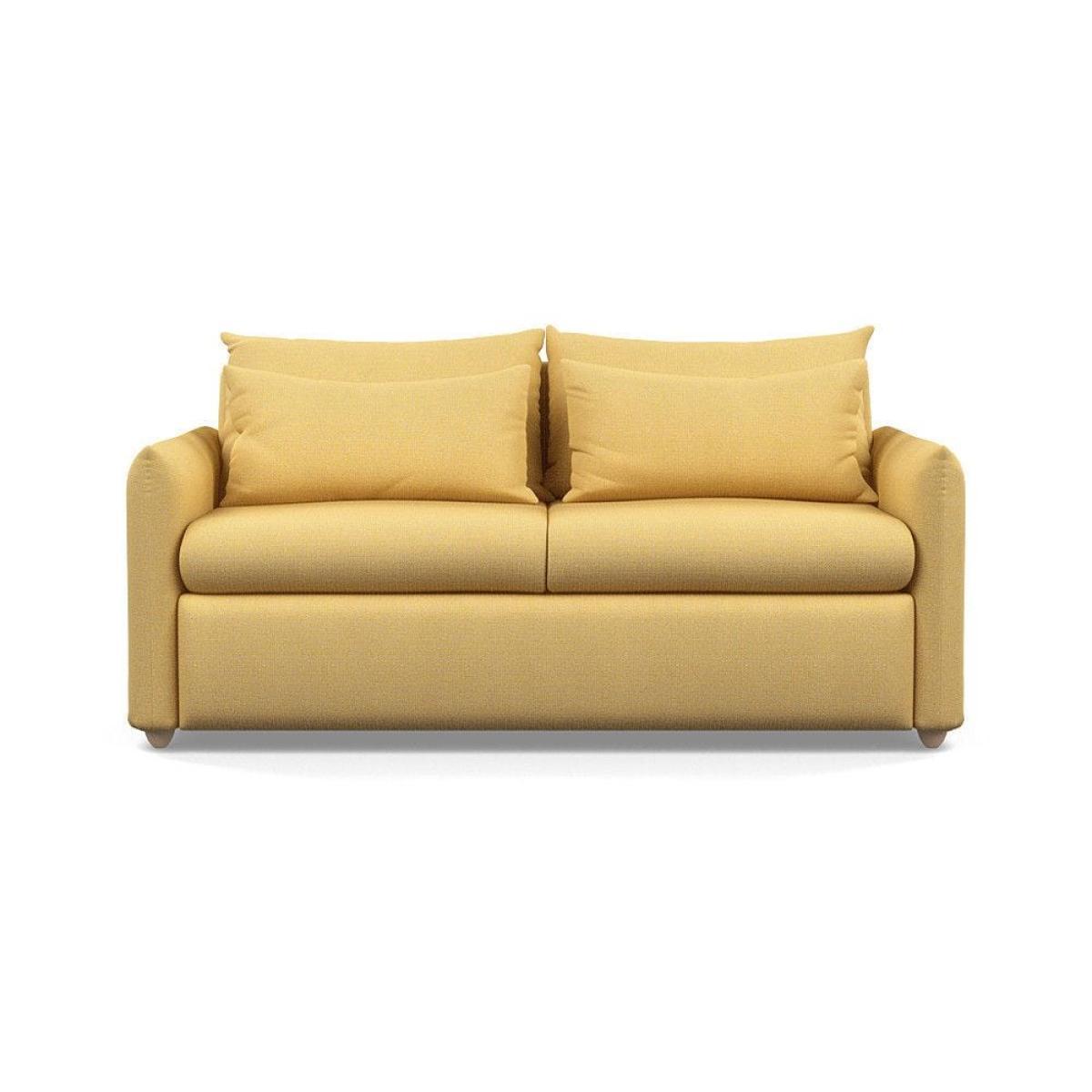Heal's Pillow 3 Seater Sofa Bed Smart Luxe Velvet Cognac Black Feet - Heal's UK Furniture – image 27