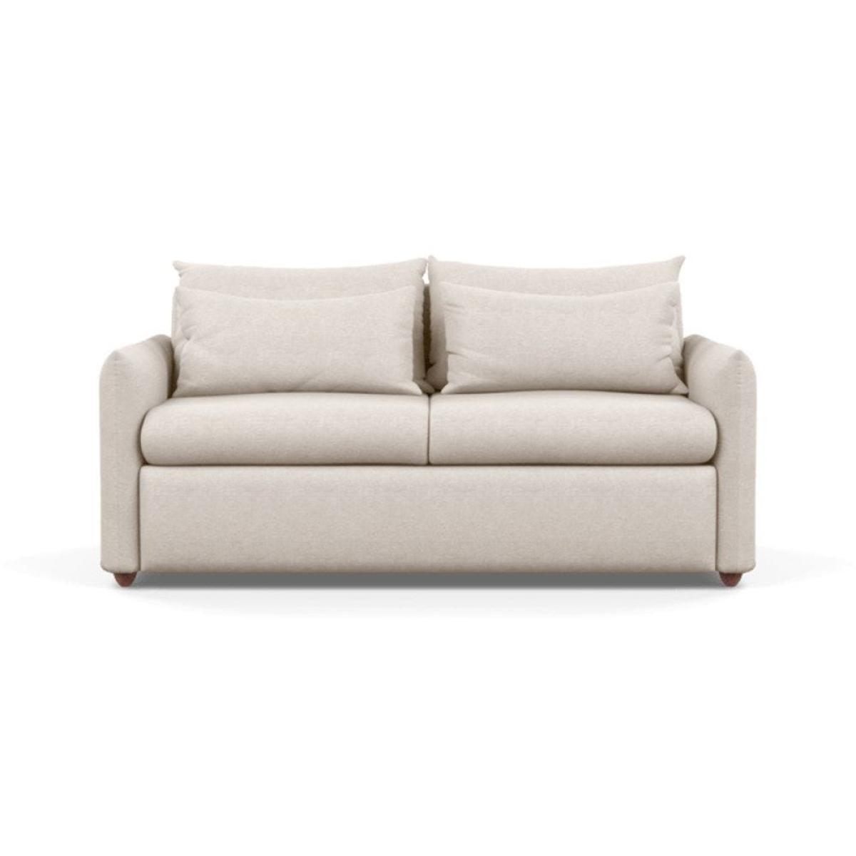 Heal's Pillow 3 Seater Sofa Bed Smart Luxe Velvet Cognac Black Feet - Heal's UK Furniture – image 31