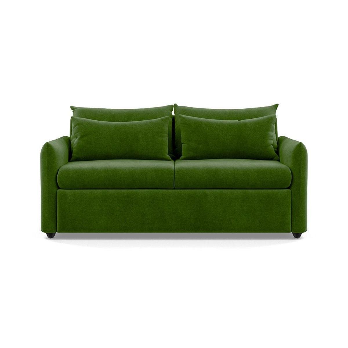 Heal's Pillow 3 Seater Sofa Bed Smart Luxe Velvet Cognac Black Feet - Heal's UK Furniture – image 35