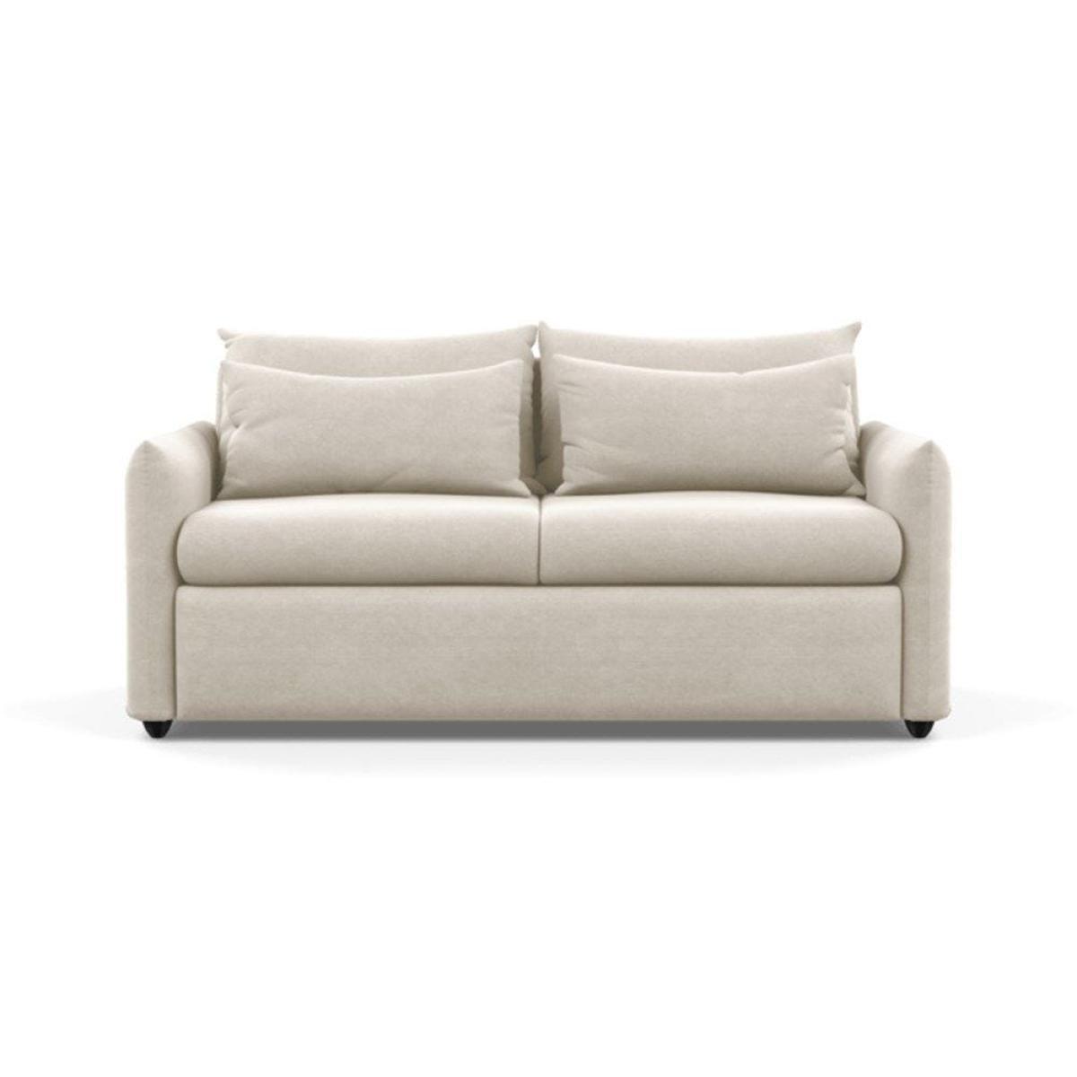 Heal's Pillow 3 Seater Sofa Bed Smart Luxe Velvet Cognac Black Feet - Heal's UK Furniture – image 46