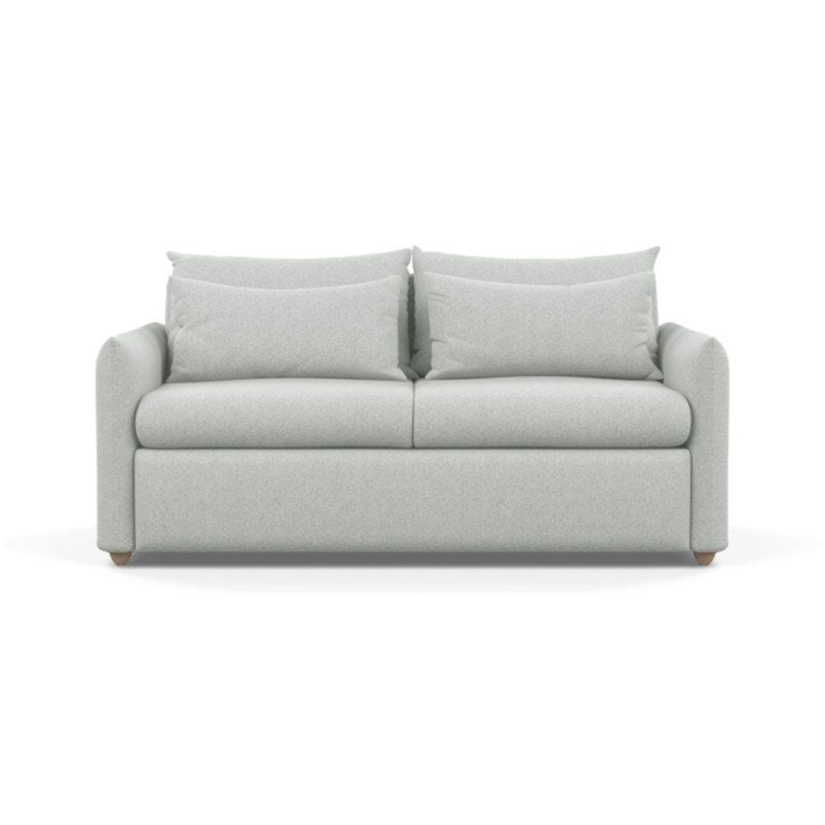 Heal's Pillow 3 Seater Sofa Bed Smart Luxe Velvet Cognac Black Feet - Heal's UK Furniture – image 51