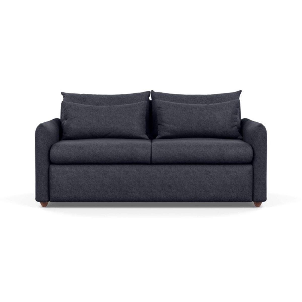 Heal's Pillow 3 Seater Sofa Bed Smart Luxe Velvet Cognac Black Feet - Heal's UK Furniture – image 52