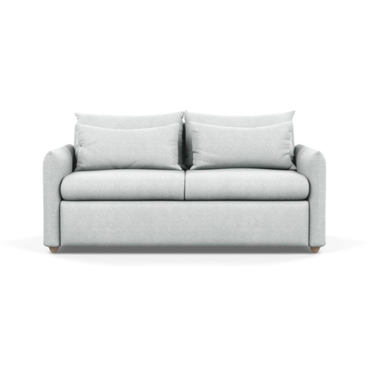 Heal's Pillow 3 Seater Sofa Bed Smart Luxe Velvet Cognac Black Feet - Heal's UK Furniture – image 53