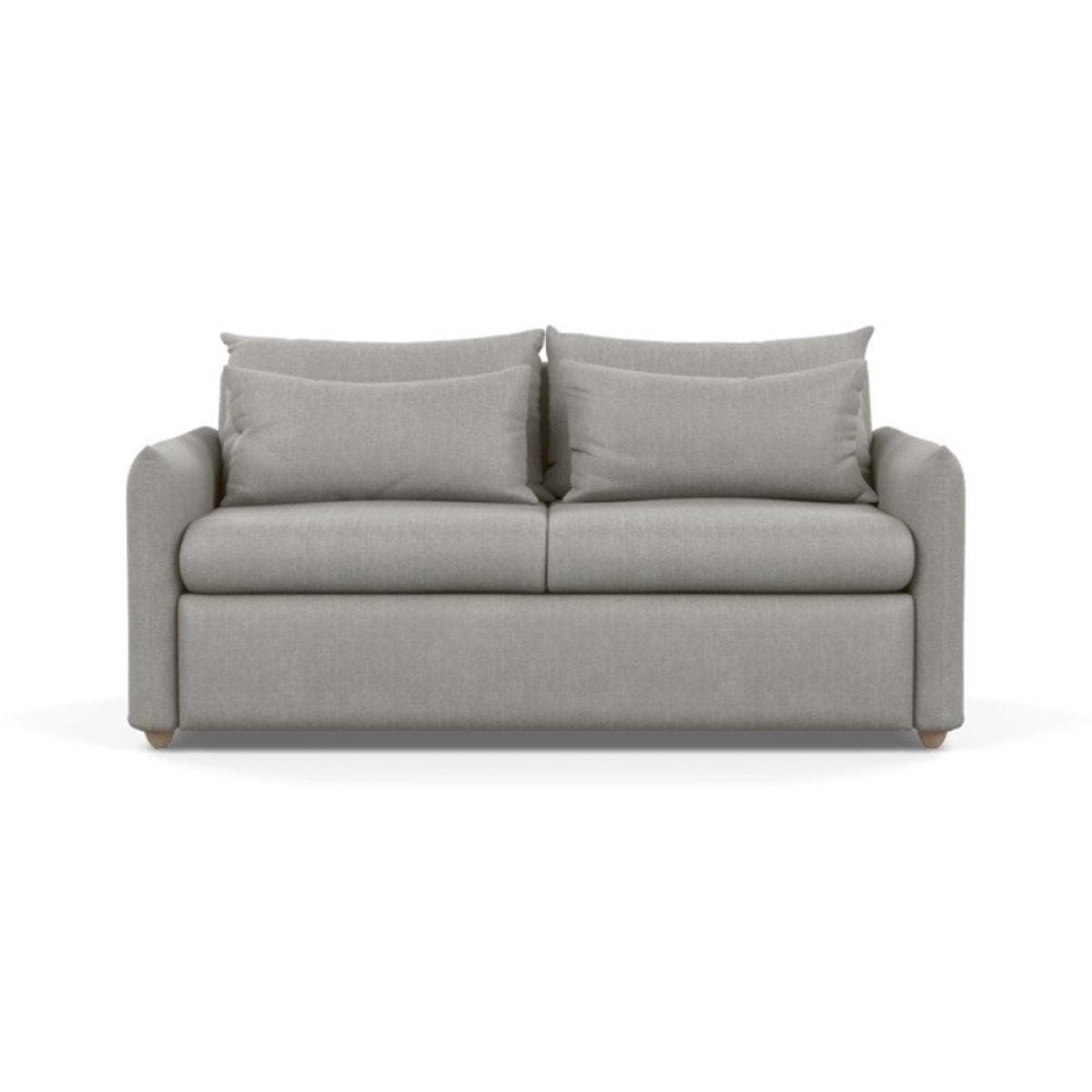 Heal's Pillow 3 Seater Sofa Bed Smart Luxe Velvet Cognac Black Feet - Heal's UK Furniture – image 54