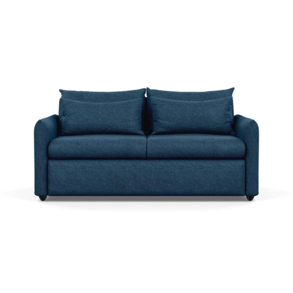 Heal's Pillow 3 Seater Sofa Bed Smart Luxe Velvet Cognac Black Feet - Heal's UK Furniture – image 8