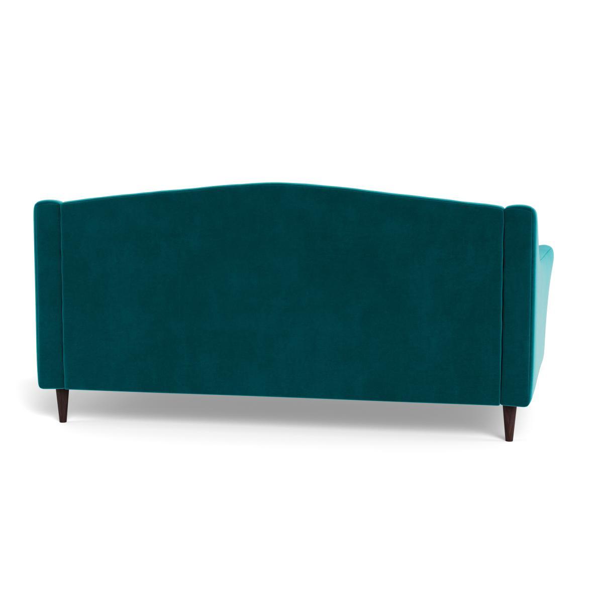 Heal's Somerset 3 Seater Sofa Velvet Petrol Natural - Heal's UK Furniture – image 5