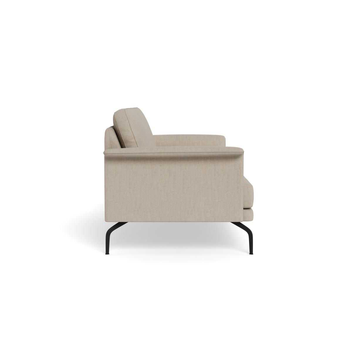 Heal's Iver 3 Seater Sofa Broad Weave Putty Black Feet – image 4
