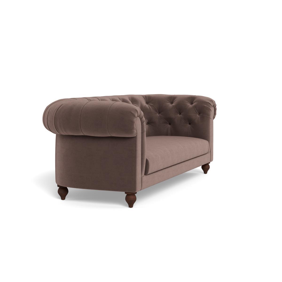Heal's Fitzrovia 3 Seater Sofa Velvet Mink Black Feet - Heal's UK Furniture – image 2