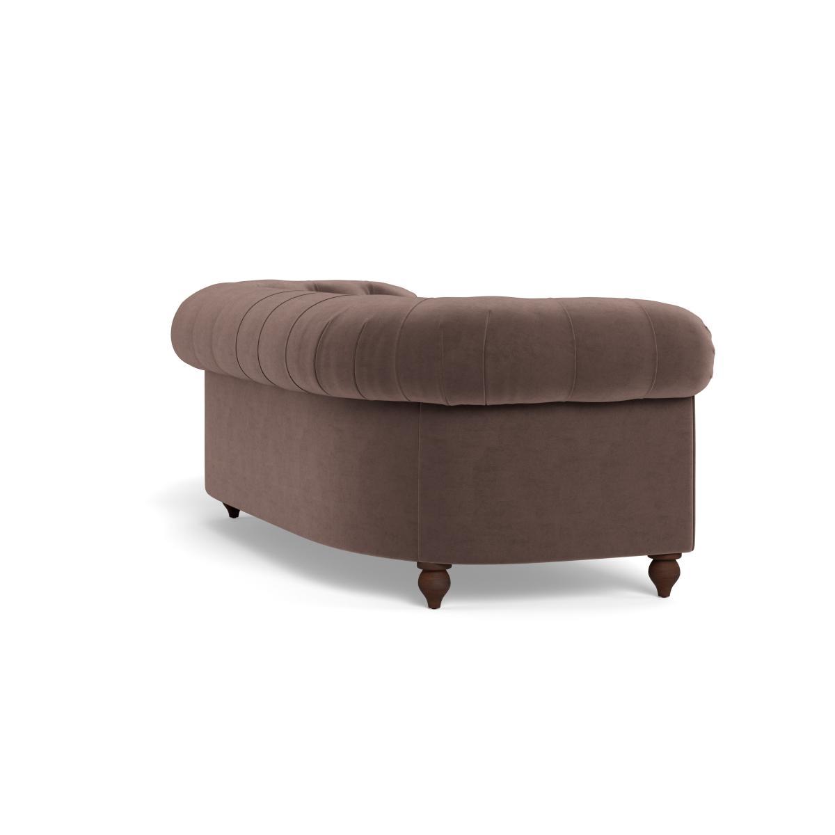 Heal's Fitzrovia 3 Seater Sofa Velvet Mink Black Feet - Heal's UK Furniture – image 4