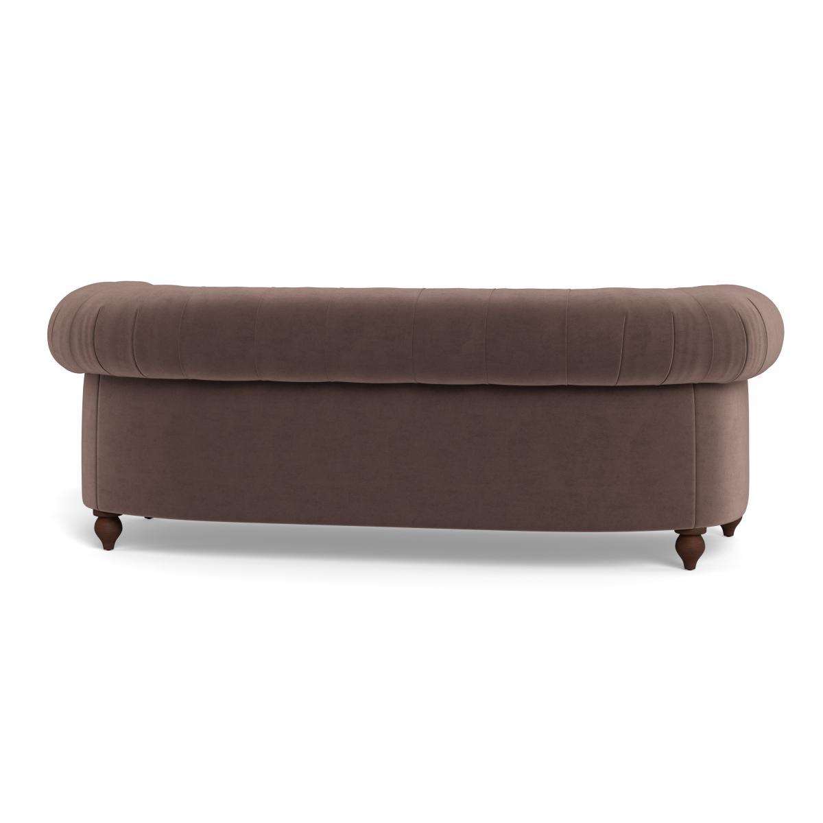 Heal's Fitzrovia 3 Seater Sofa Velvet Mink Black Feet - Heal's UK Furniture – image 5