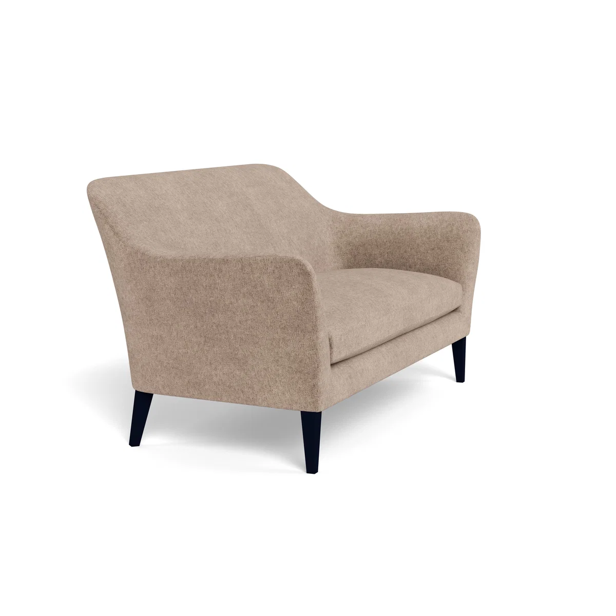 Heal's Wallis 3 Seater Sofa Boucle Velvet Rocky Black Feet – image 2