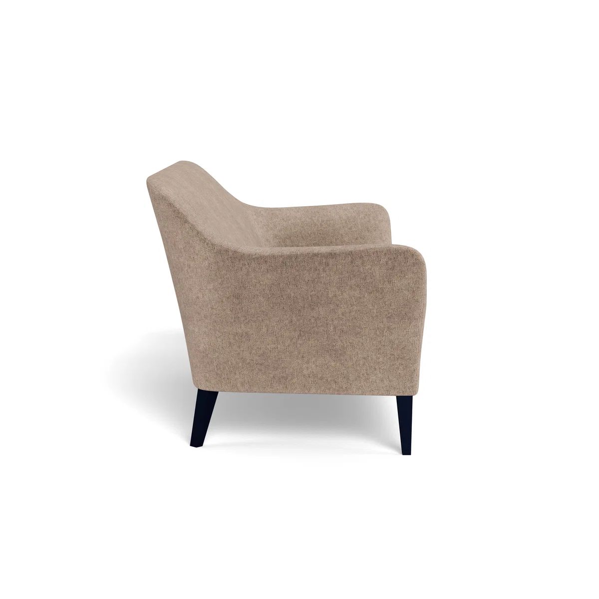 Heal's Wallis 3 Seater Sofa Boucle Velvet Rocky Black Feet – image 3