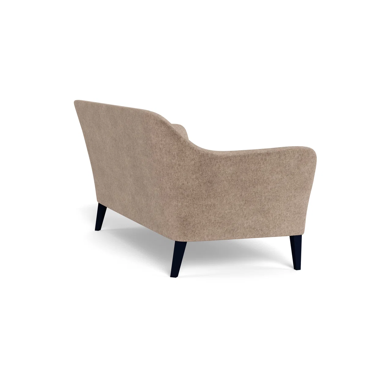 Heal's Wallis 3 Seater Sofa Boucle Velvet Rocky Black Feet – image 4