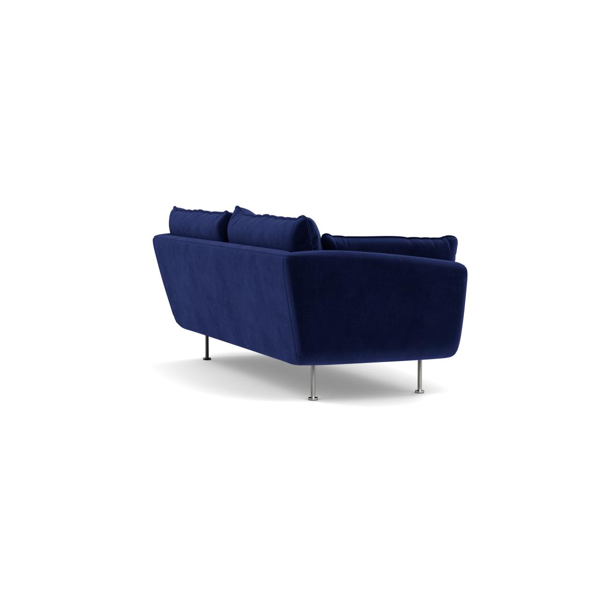 Heal's Allora 3 Seater Sofa Brushed Cotton Mist Stainless Steel Feet – image 5