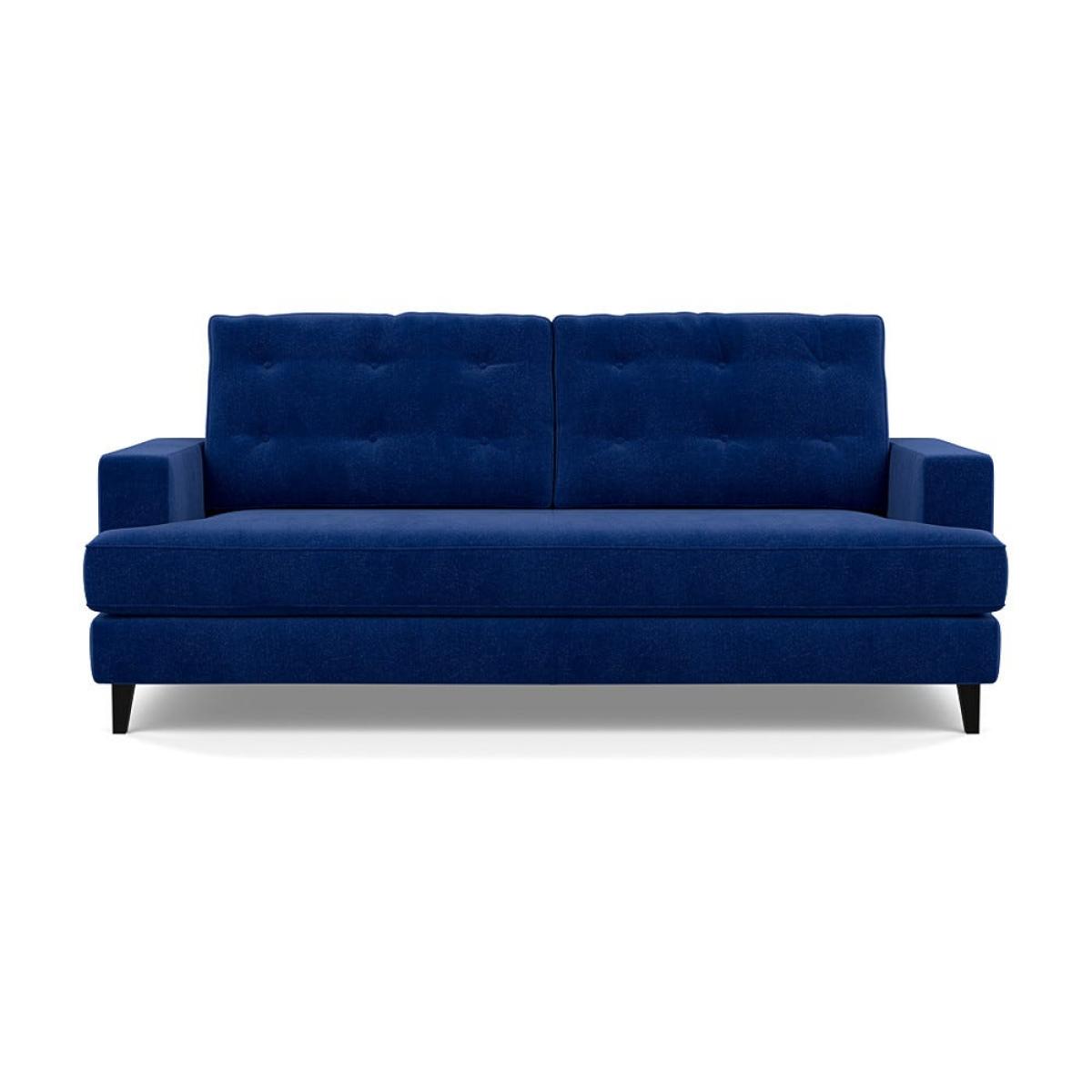 Heal's Mistral 3 Seater Sofa Smart Luxe Velvet Azure Black Feet – image 2