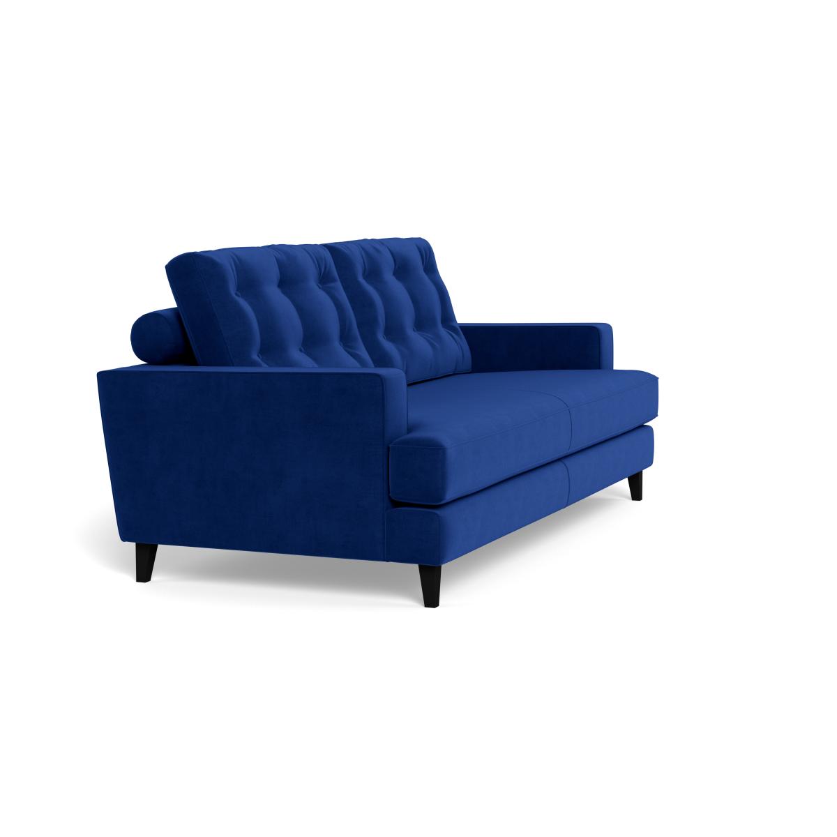Heal's Mistral 3 Seater Sofa Smart Luxe Velvet Azure Black Feet – image 3