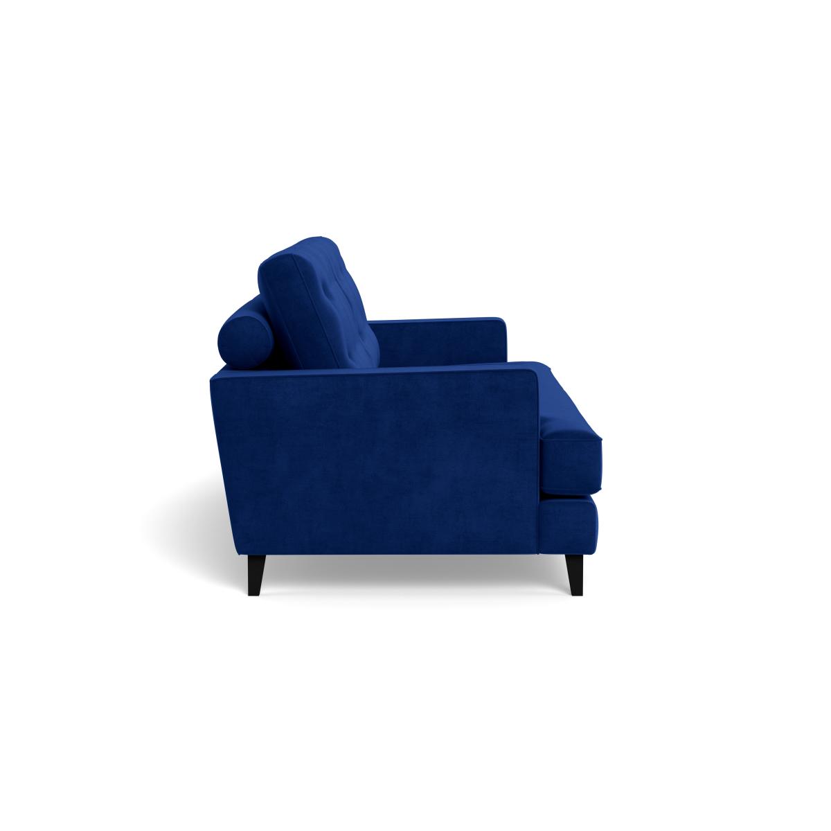 Heal's Mistral 3 Seater Sofa Smart Luxe Velvet Azure Black Feet – image 4