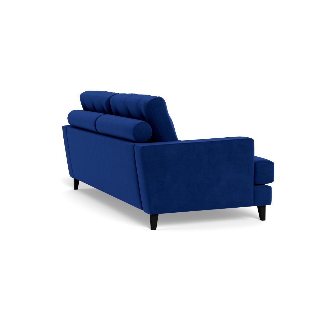 Heal's Mistral 3 Seater Sofa Smart Luxe Velvet Azure Black Feet – image 5