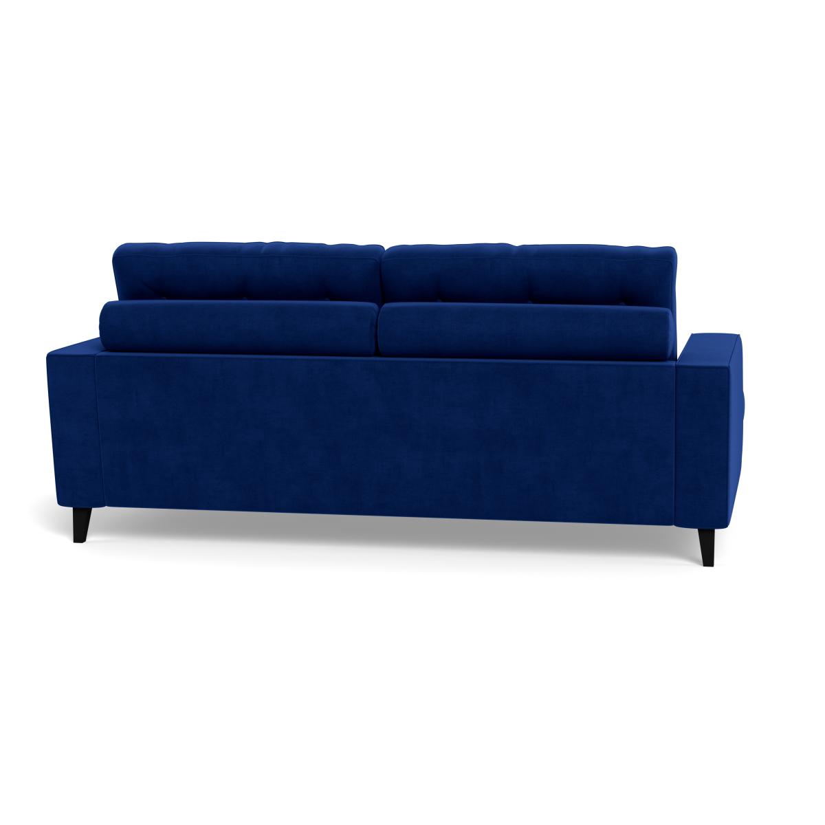 Heal's Mistral 3 Seater Sofa Smart Luxe Velvet Azure Black Feet – image 6