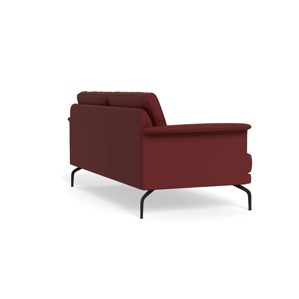 Heal's Iver 3 Seater Sofa Capelo Linen-Cotton Etruscan Red Black Feet – image 5