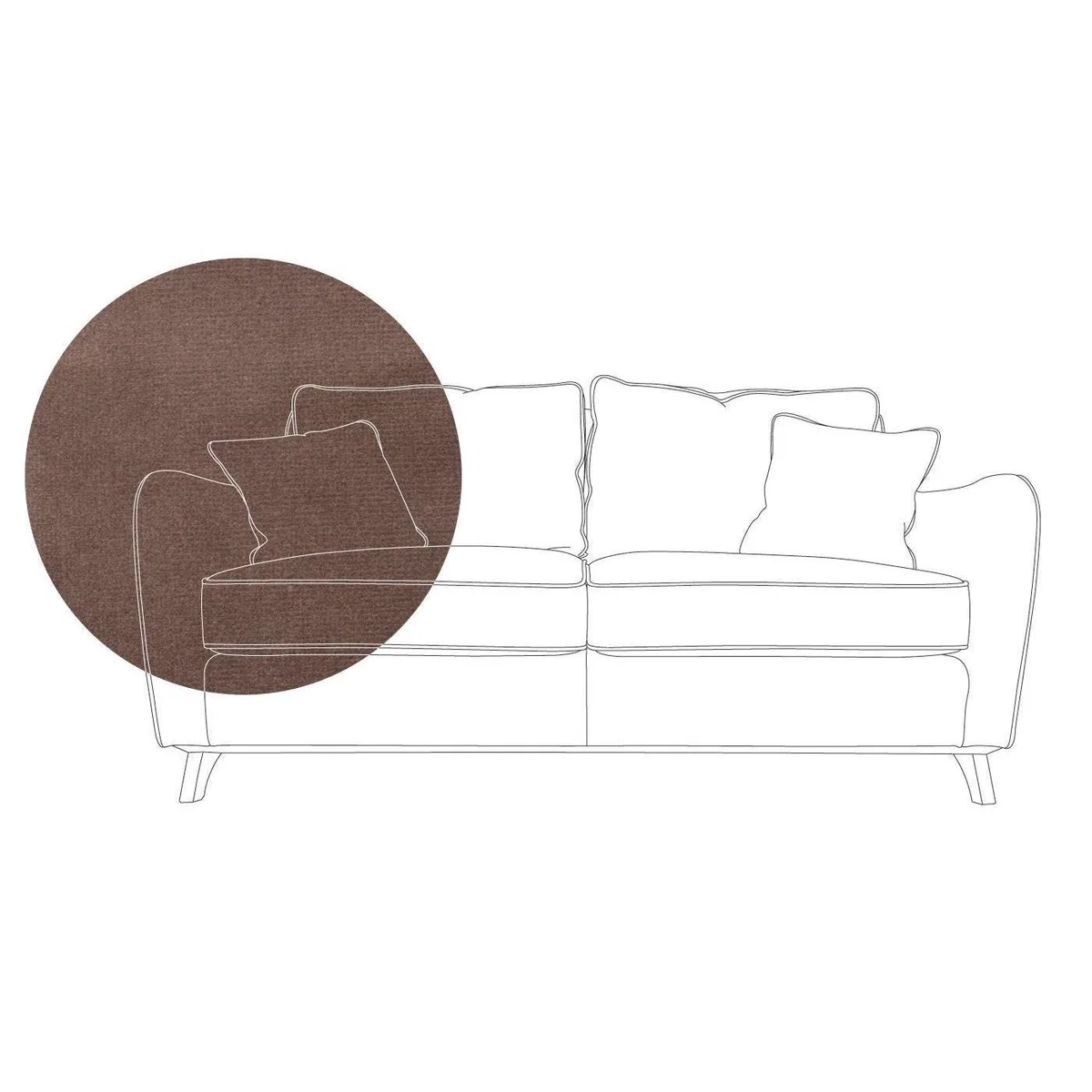 Heal's Ravello 3 Seater Sofa Linen Mix Hessian Natural - Heal's UK Furniture – image 10