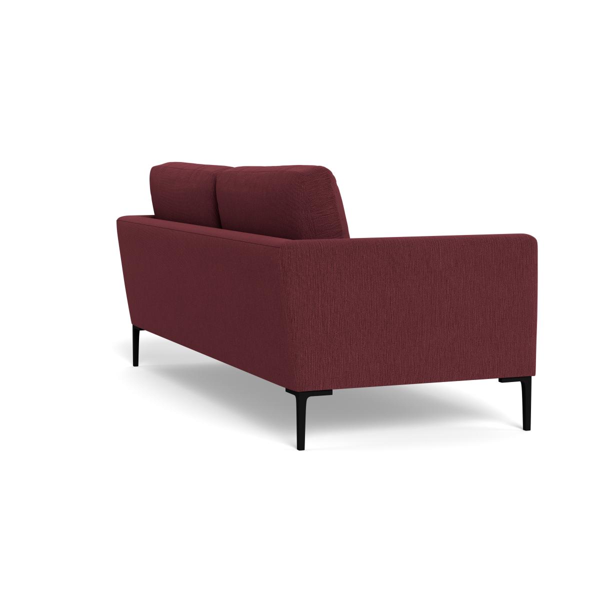 Heal's Eton 3 Seater Sofa Smart Linen Mix Maroon Brass Feet – image 5
