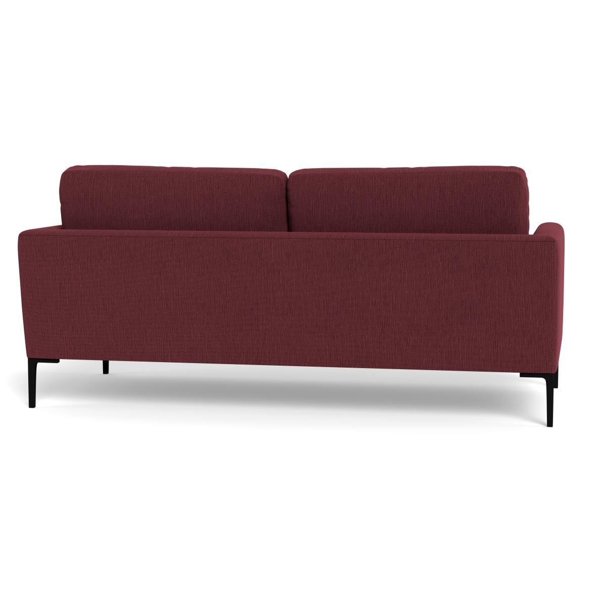 Heal's Eton 3 Seater Sofa Smart Linen Mix Maroon Brass Feet – image 6
