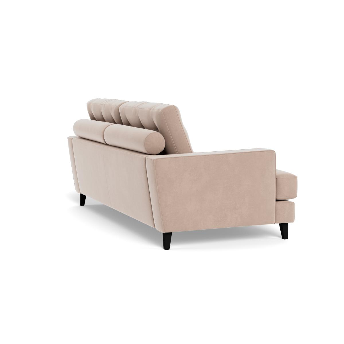 Heal's Mistral 3 Seater Sofa Smart Velvet Pebble Natural Feet – image 5