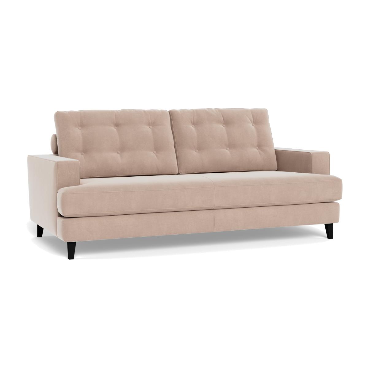 Heal's Mistral 3 Seater Sofa Smart Velvet Pebble Natural Feet – image 1