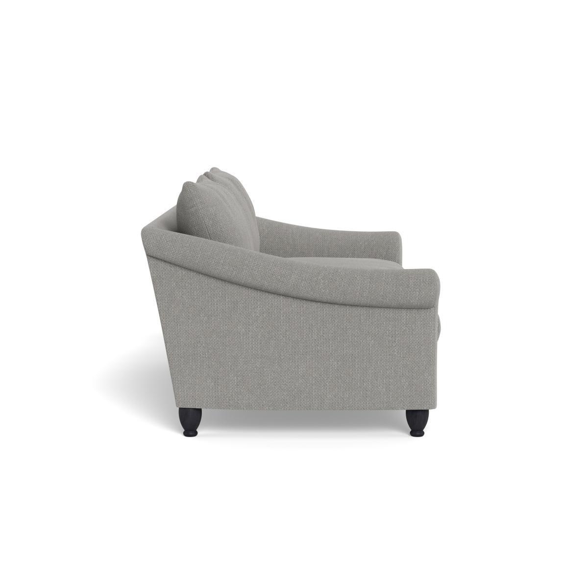 Heal's Devon 3 Seater Texture Pale Grey Walnut Stain Beech Feet - Heal's UK Furniture – image 3