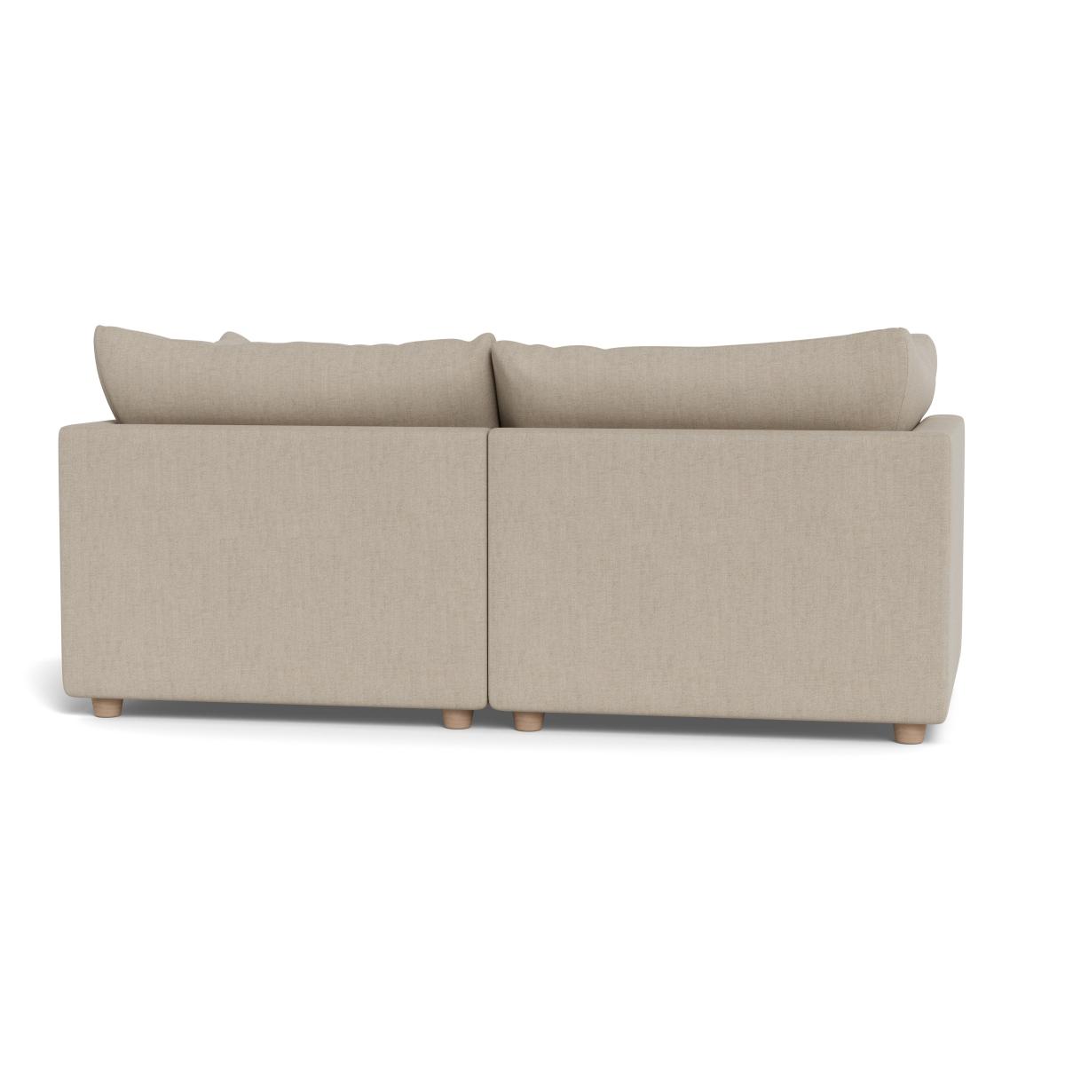 Heal's Astrid 3 Seater Sofa Broad Weave Putty Walnut Stained Beech Feet – image 5
