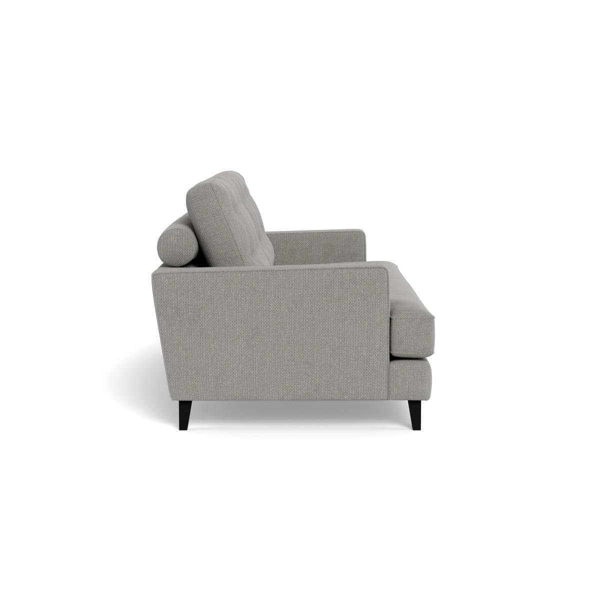 Heal's Mistral 3 Seater Sofa Texture Pale Grey Black Feet – image 4