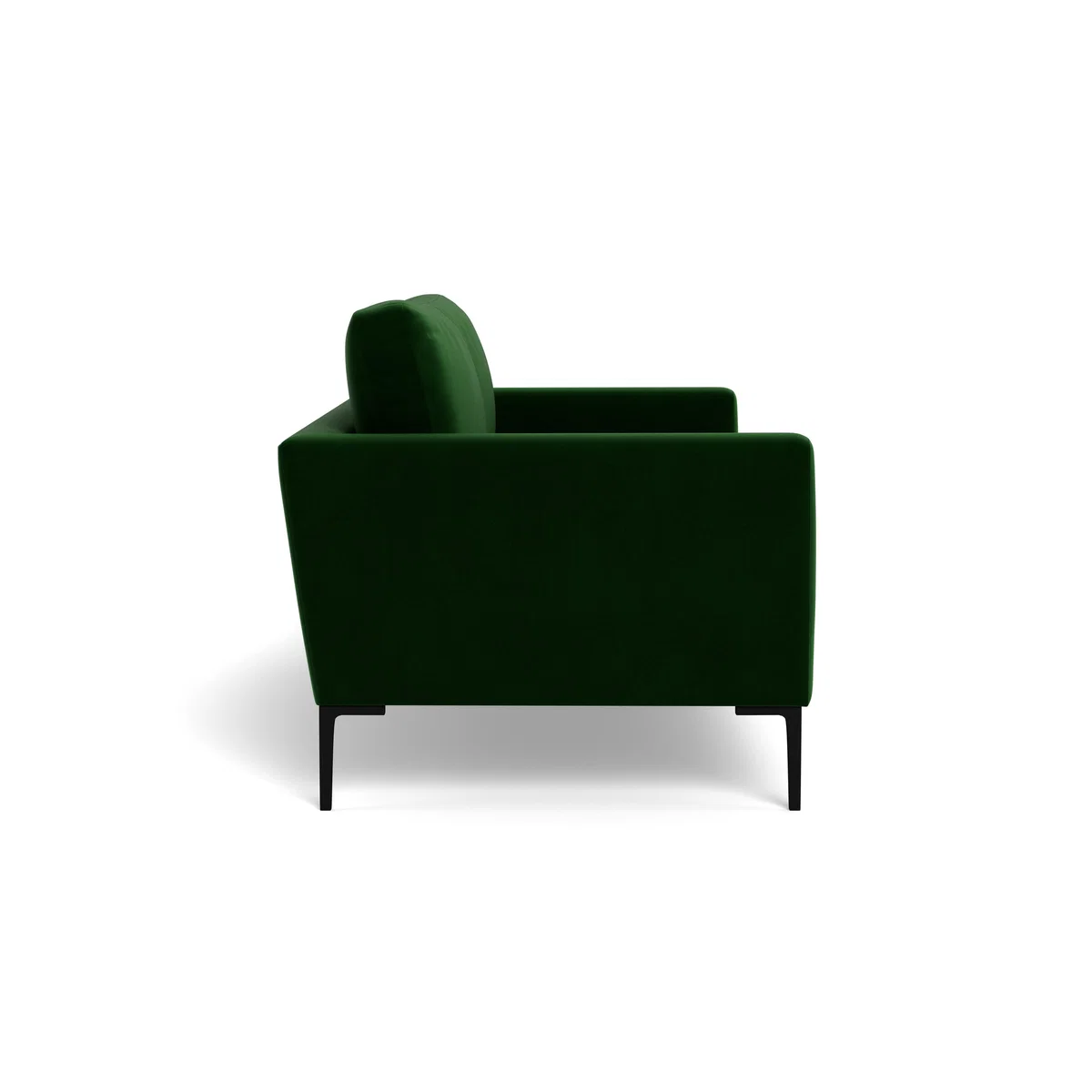 Heal's Eton 3 Seater Sofa Smart Velvet Forest Black Feet - Heal's UK Furniture – image 3
