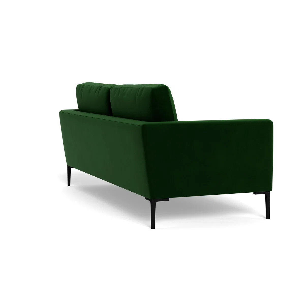 Heal's Eton 3 Seater Sofa Smart Velvet Forest Black Feet - Heal's UK Furniture – image 4