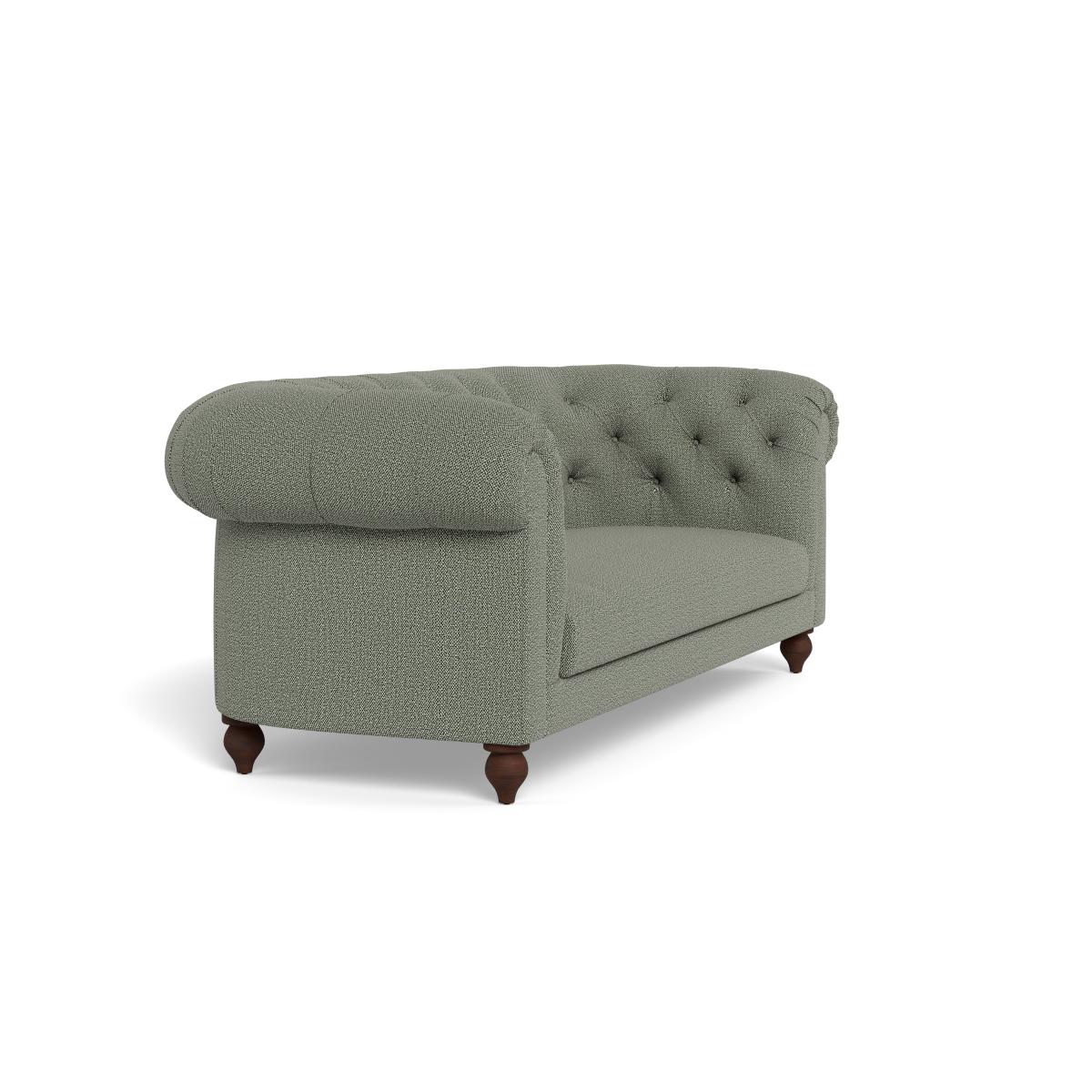 Heal's Fitzrovia 3 Seater Sofa Boucle Tweed Lapis Black Feet – image 2