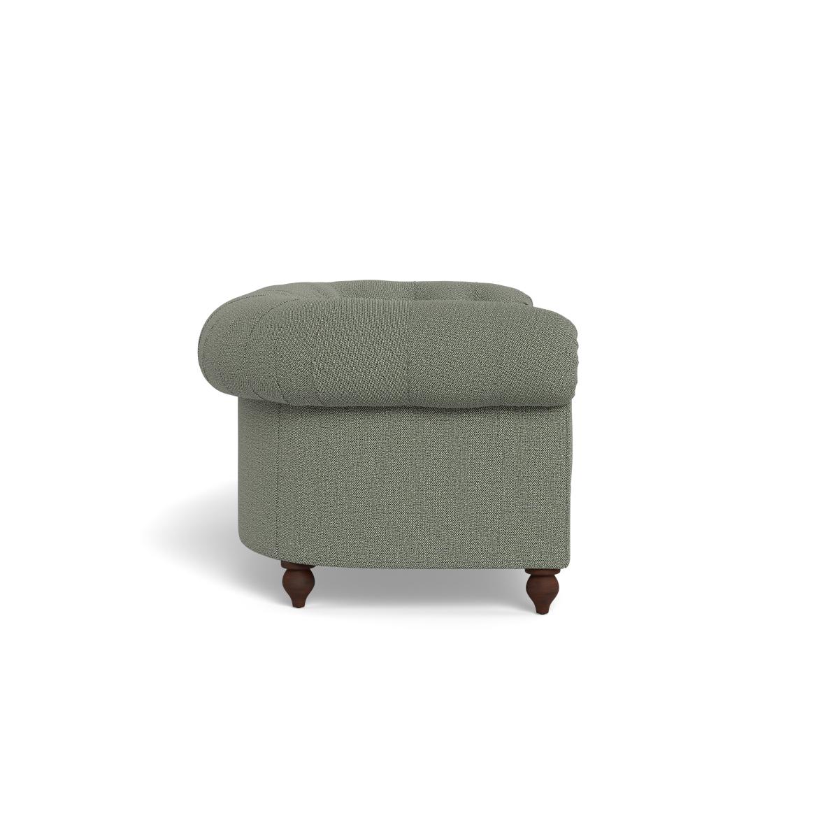 Heal's Fitzrovia 3 Seater Sofa Boucle Tweed Lapis Black Feet – image 3