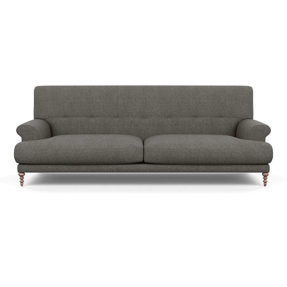 Heal's Oscar 3 Seater Informal Sofa Texture Ink Walnut Feet - Heal's UK Furniture – image 4