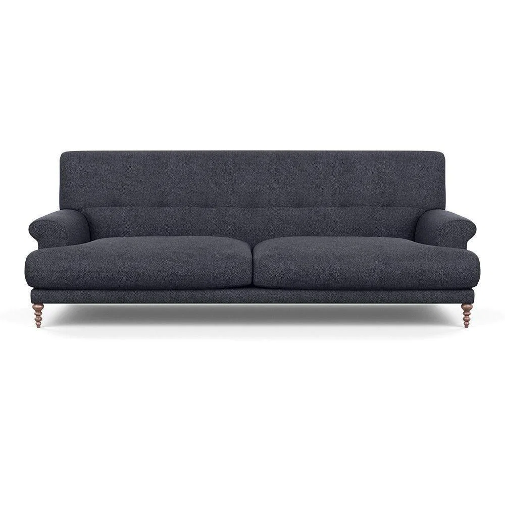 Heal's Oscar 3 Seater Informal Sofa Texture Ink Walnut Feet - Heal's UK Furniture – image 6