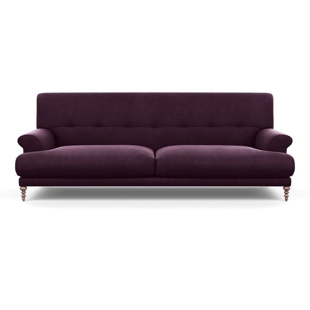 Heal's Oscar 3 Seater Informal Sofa Texture Ink Walnut Feet - Heal's UK Furniture – image 8