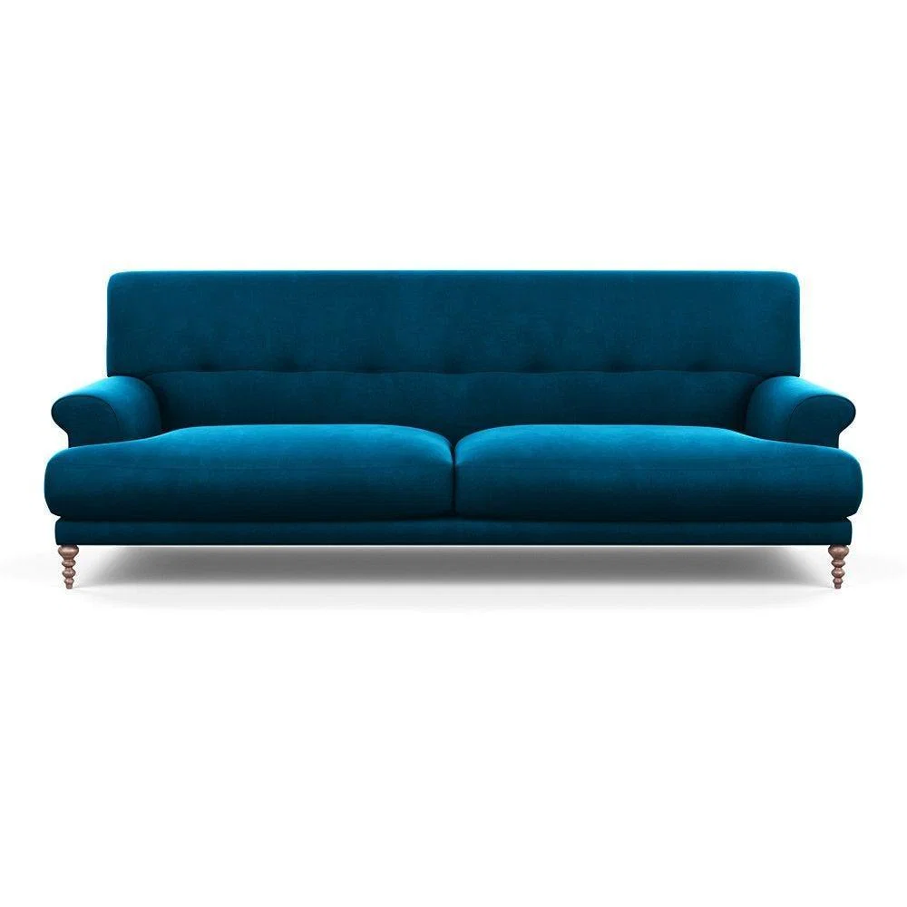 Heal's Oscar 3 Seater Informal Sofa Texture Ink Walnut Feet - Heal's UK Furniture – image 9