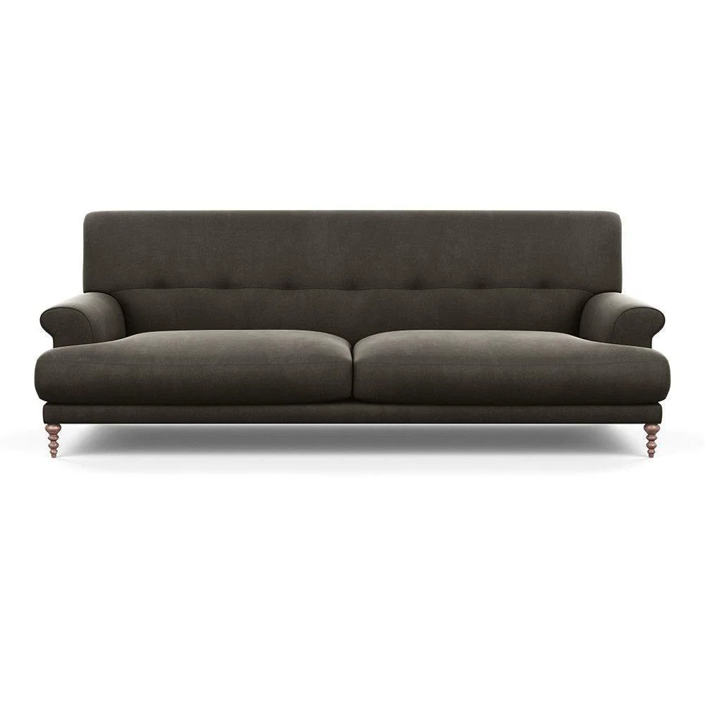 Heal's Oscar 3 Seater Informal Sofa Texture Ink Walnut Feet - Heal's UK Furniture – image 10