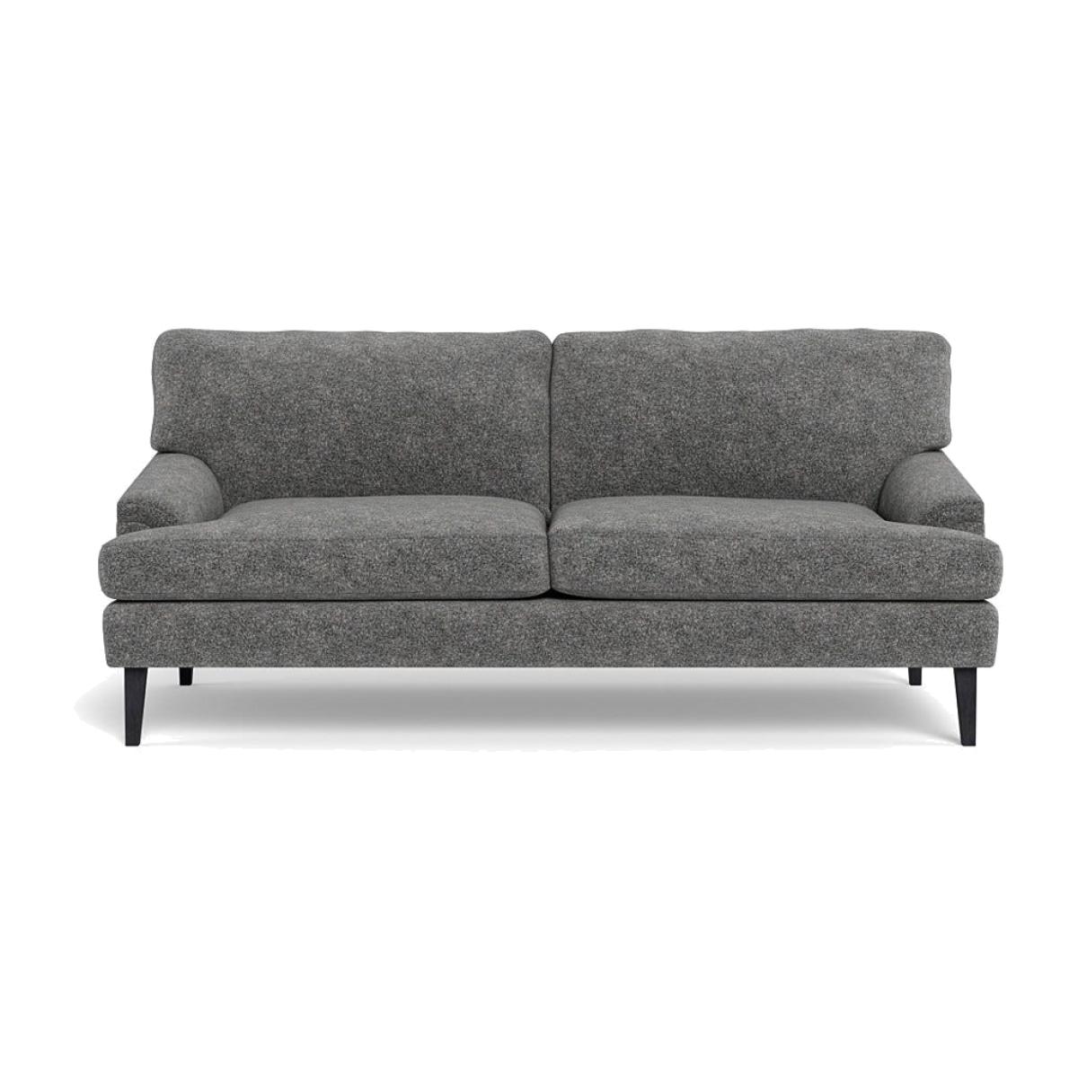 Heal's Stanton 3 Seater Sofa Melton Wool Shale Black Feet