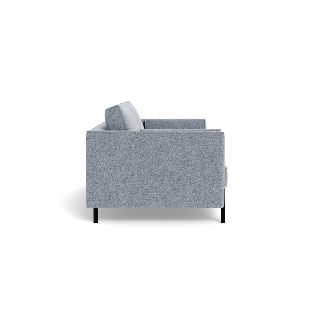 Heal's Tortona 3 Seater Sofa Boucle Steel Black Feet – image 3