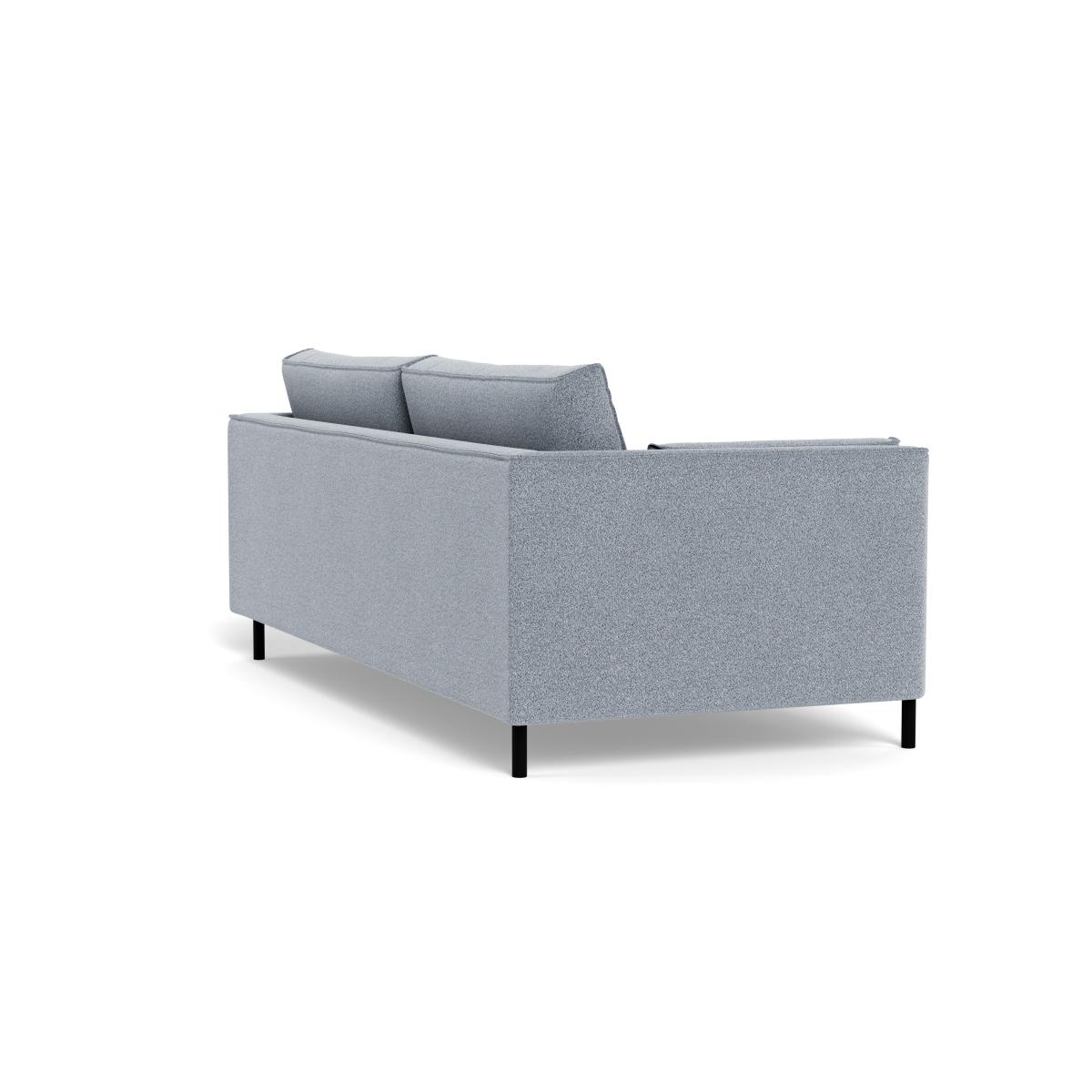 Heal's Tortona 3 Seater Sofa Boucle Steel Black Feet – image 4