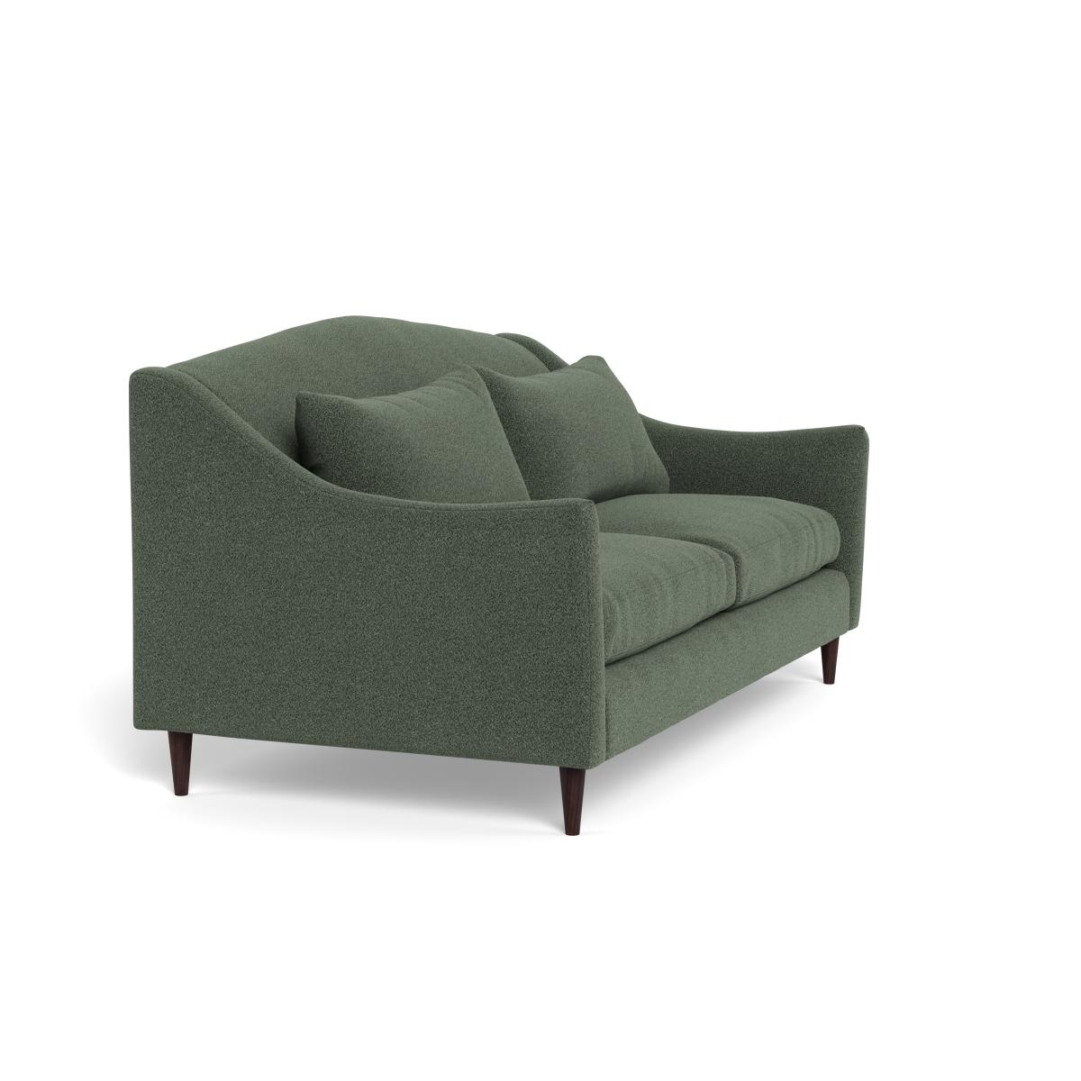 Heal's Somerset 3 Seater Sofa Boucle Fern Walnut Stained Feet – image 2