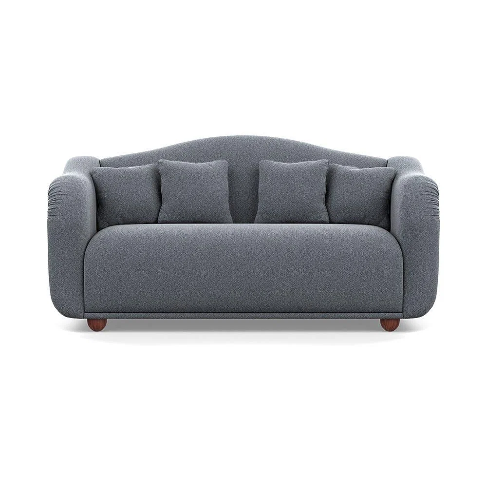 Heal's Tetbury 3 Seater Sofa Boucle Steel Walnut Stained Beech Feet – image 2