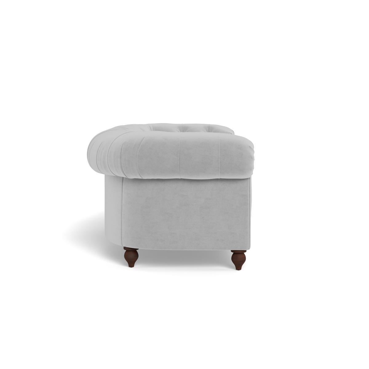 Heal's Fitzrovia 3 Seater Sofa Velvet Platinum Natural Feet - Heal's UK Furniture – image 3