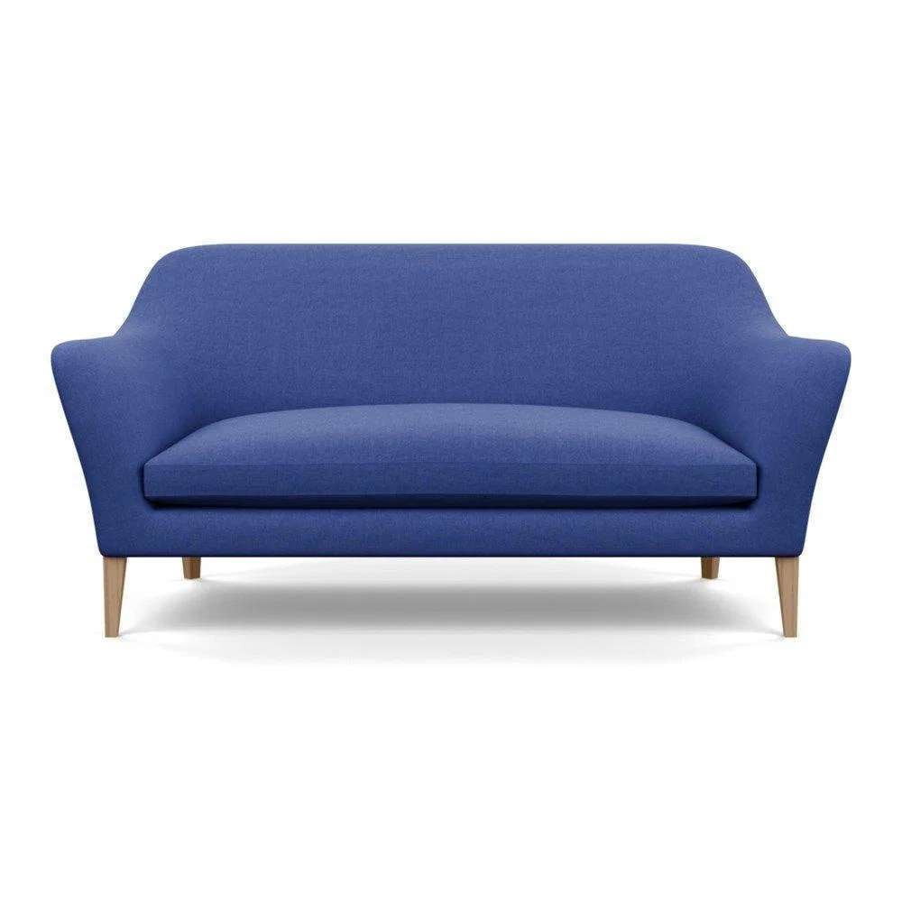 Heal's Wallis 3 Seater Sofa Melton Wool New Navy Natural Feet - Heal's UK Furniture – image 12