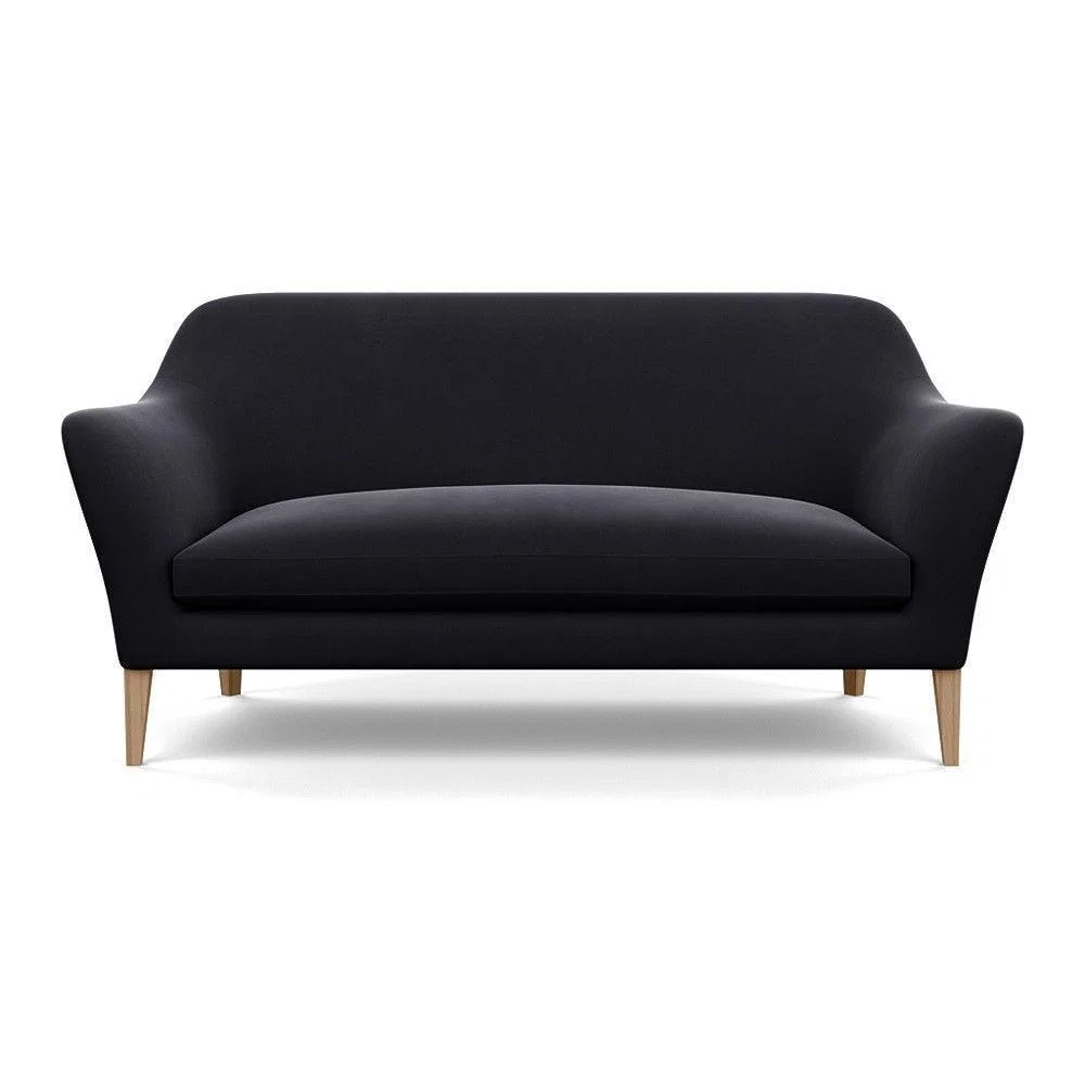 Heal's Wallis 3 Seater Sofa Melton Wool New Navy Natural Feet - Heal's UK Furniture – image 16